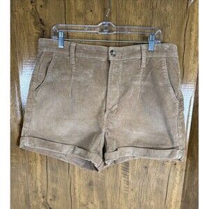Express women’s Shortie High Rise Corduroy Brown Shorts  Size 14